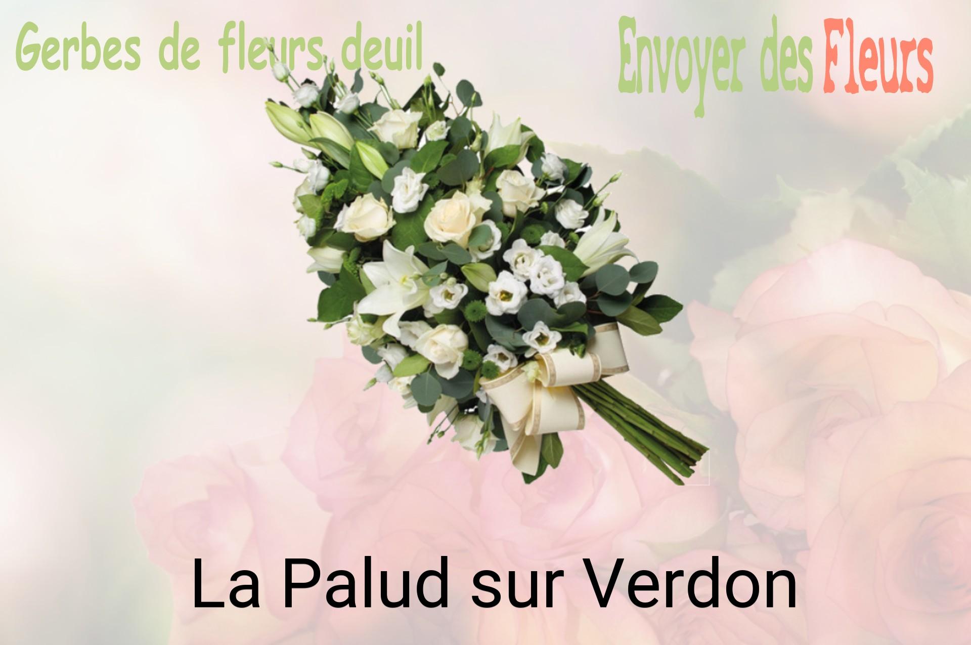 Gerbe de fleurs de deuil livrée à La Palud-sur-Verdon